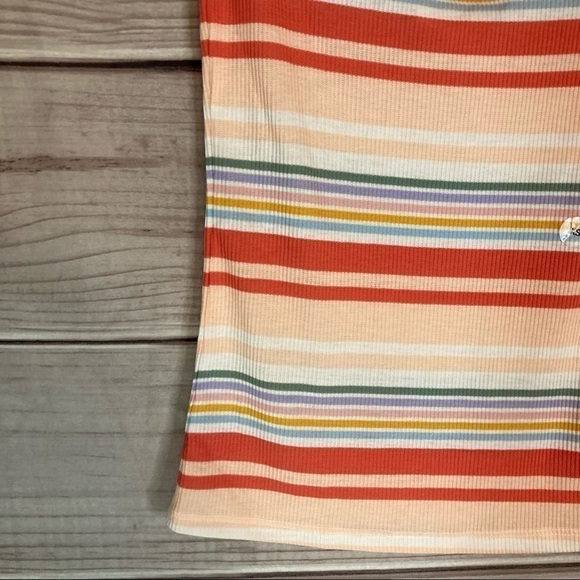 AERO seriously soft striped off the shoulder top. - Picture 2 of 9